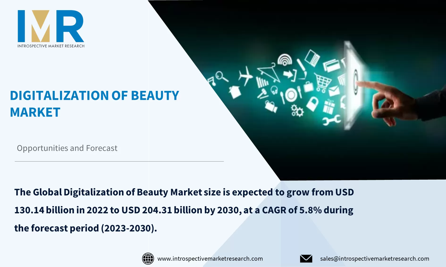 Digitalization of Beauty Market To Reach USD 204.3 Billion by Year 2030
