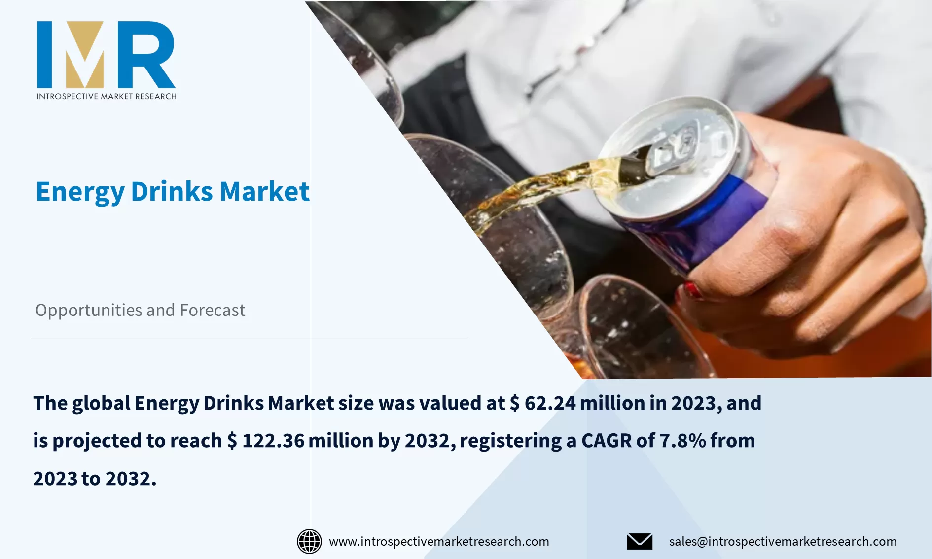 Energy Drinks Market To Reach USD 7.8 Billion by Year 2032