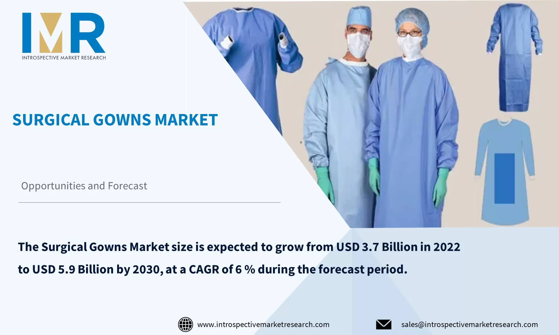 Surgical Gowns Market To Reach USD 5.9 Billion By Year 2030