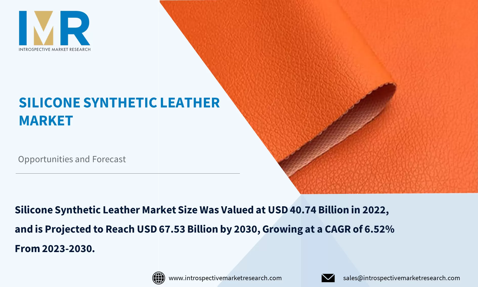 Silicone Synthetic Leather Market To Reach USD 67.53 Billion By Year 2030