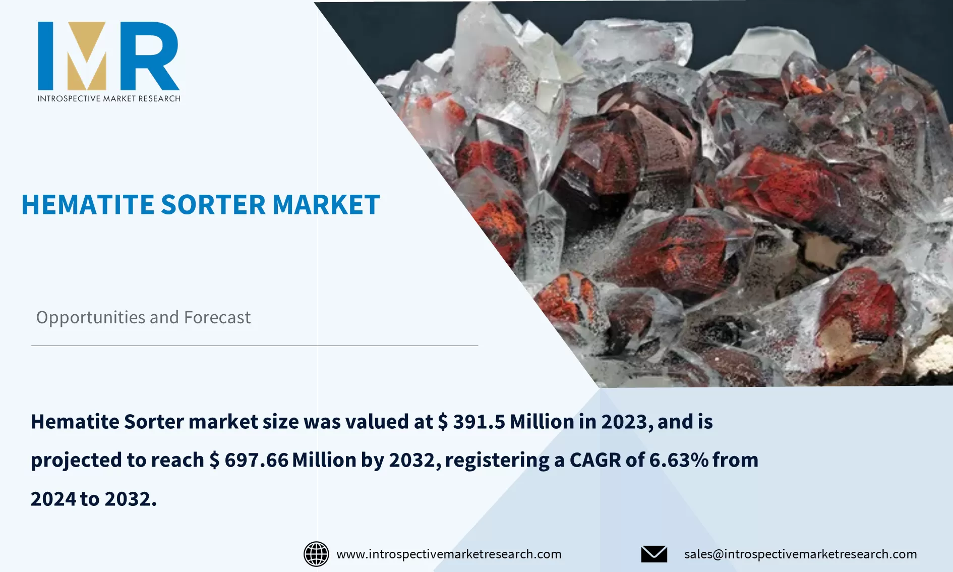Hematite Sorter Market To Reach USD 697.66 Million By Year 2032