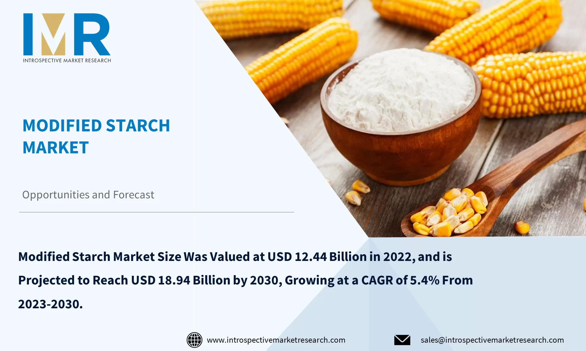 Modified Starch Market To Reach USD 18.94 Billion By Year 2030