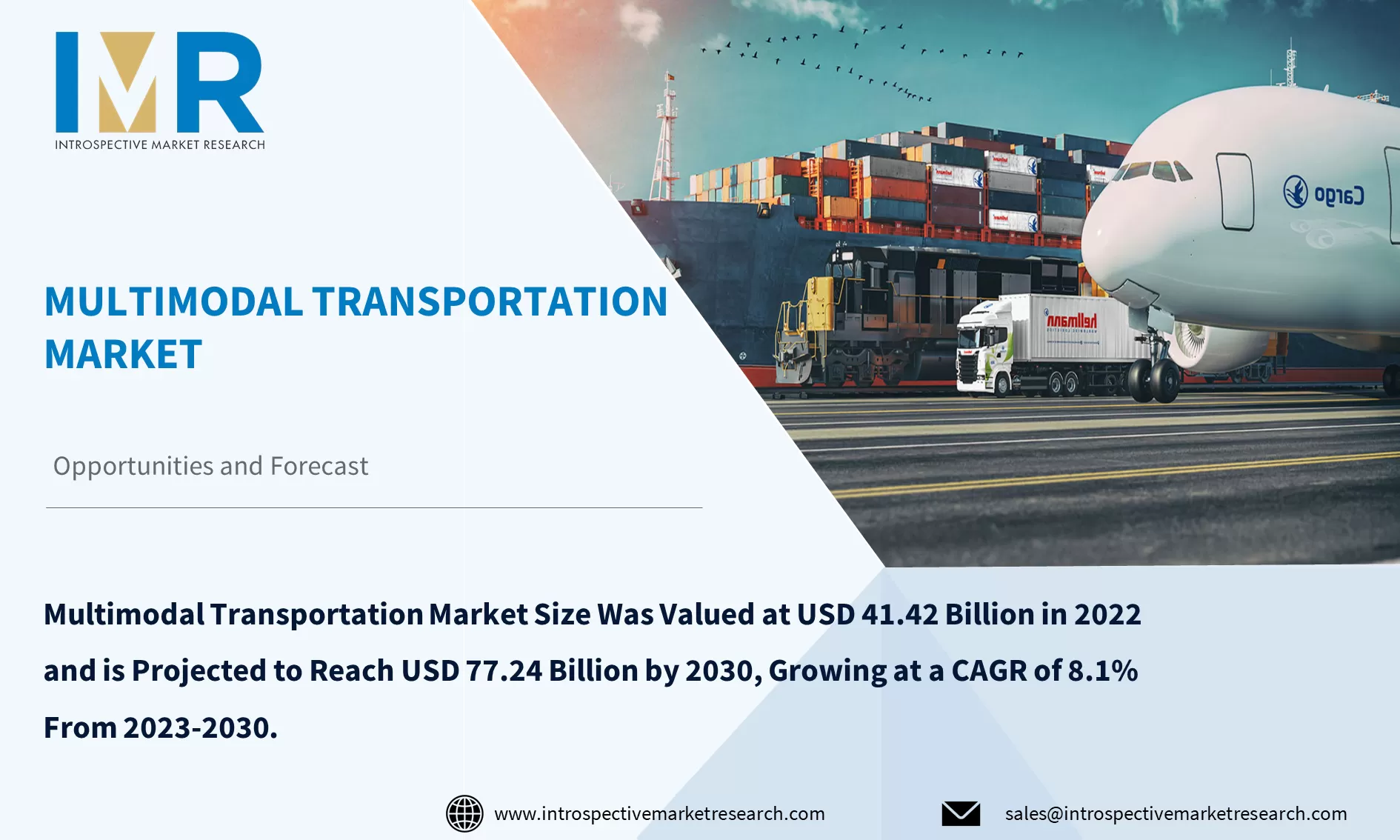 Multimodal Transportation Market To Reach USD 77.24 Million By Year 2030