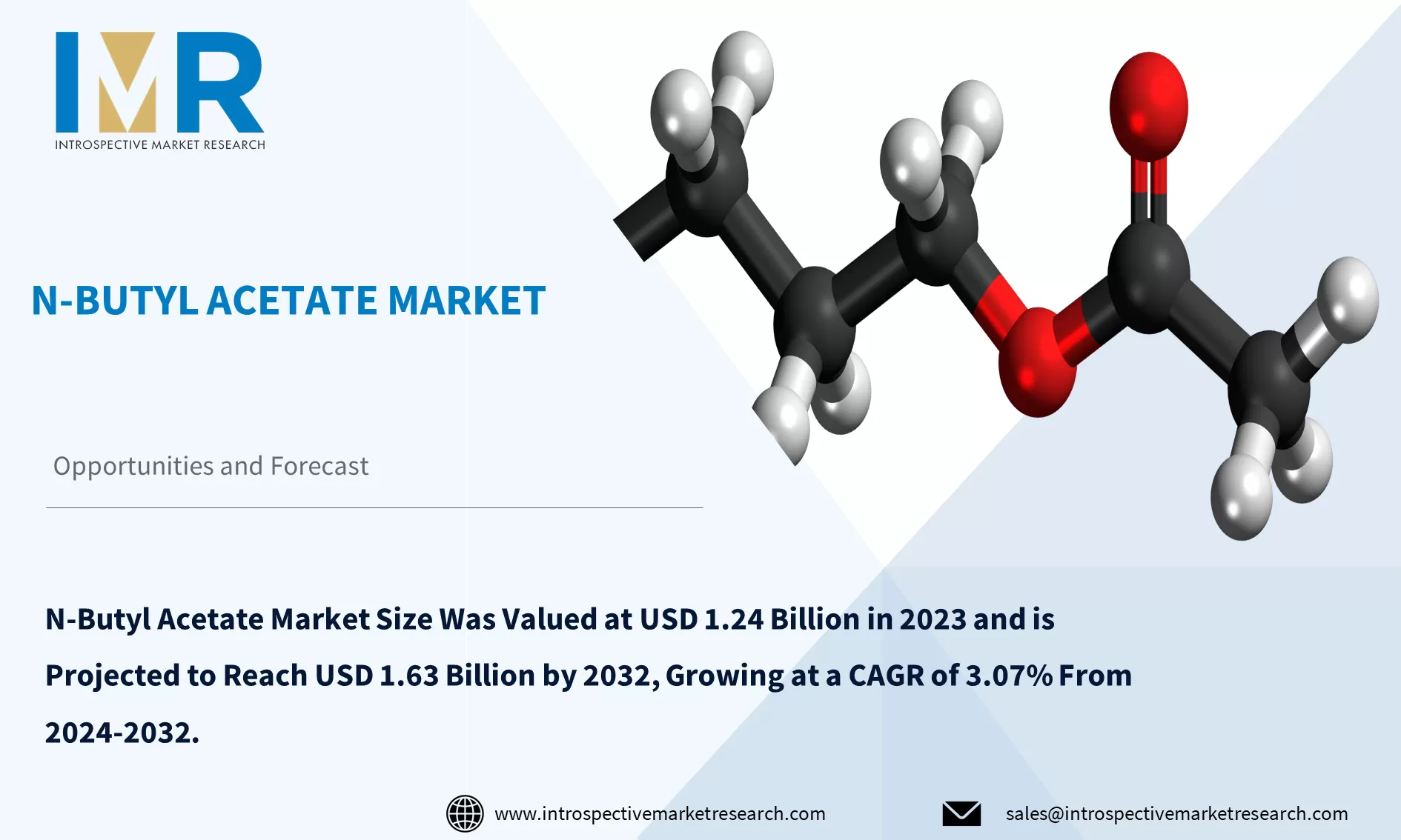 Global N-Butyl Acetate Market To Reach USD 1.63 Billion By Year 2032