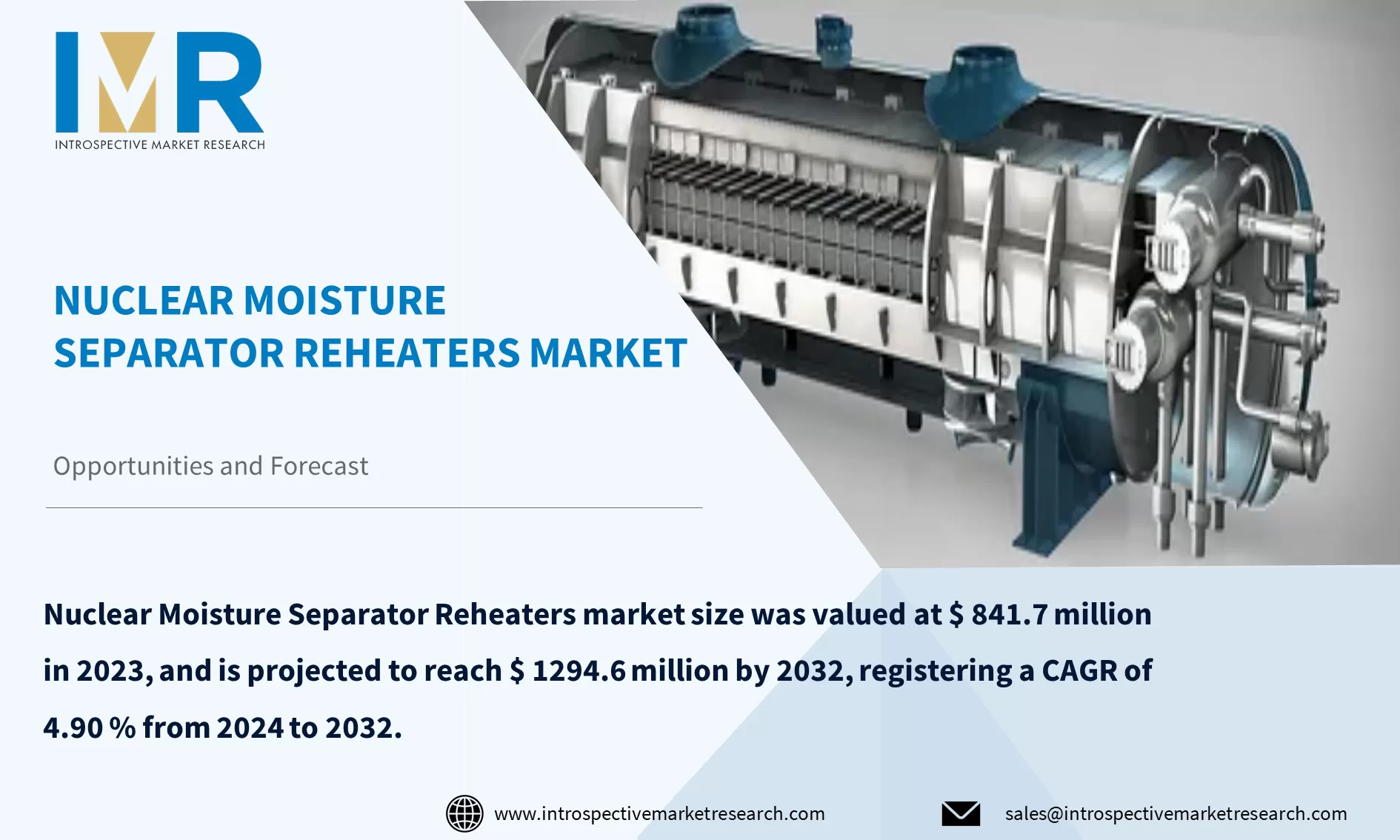 Nuclear Moisture Separator Reheaters Market To Reach USD 1294.6 million by 2032