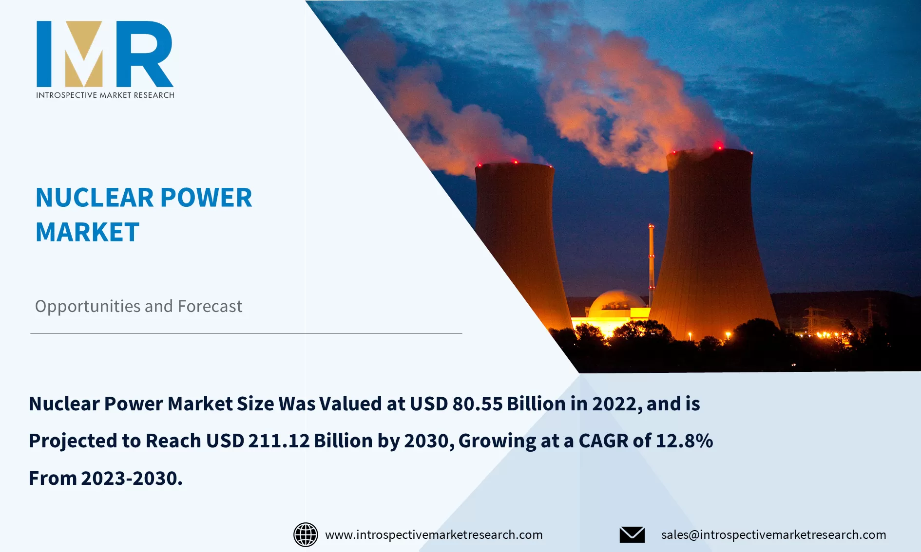 Nuclear Power Market To Reach USD 211.12 Billion By Year 2030