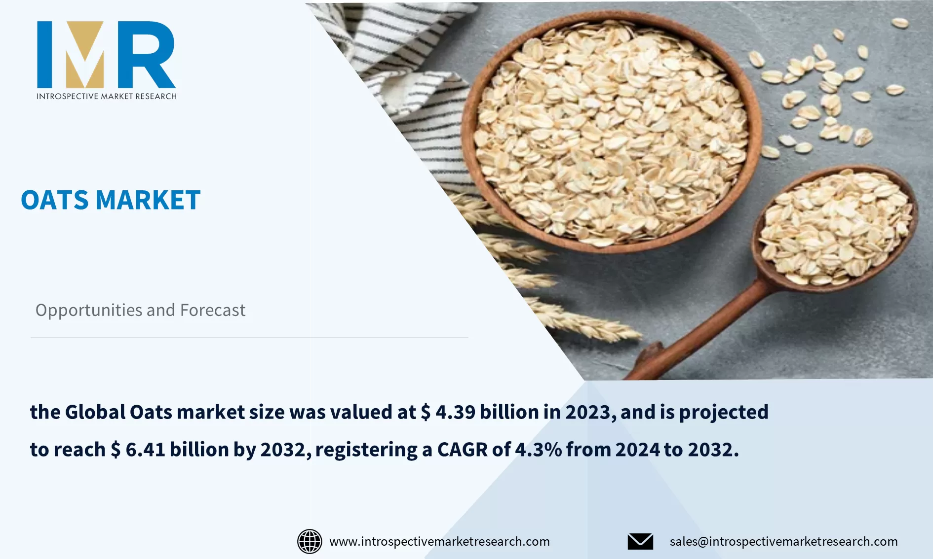Oats Market To Reach USD 6.41 Billion by Year 2032