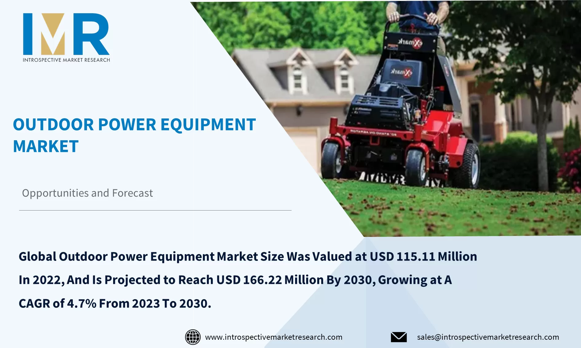 Outdoor Power Equipment Market To Reach USD 166.22 Million by Year 2030