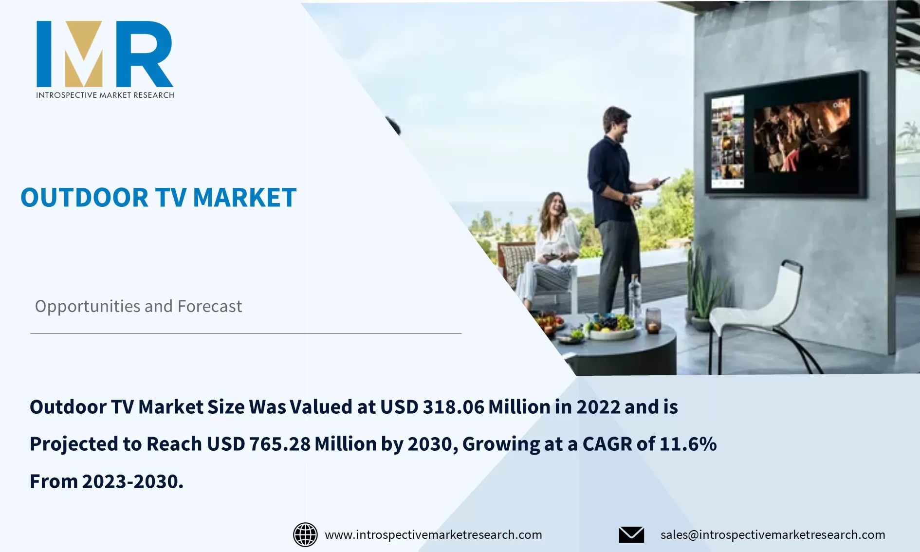 Outdoor TV Market To Reach USD 765.28 billion by Year 2030