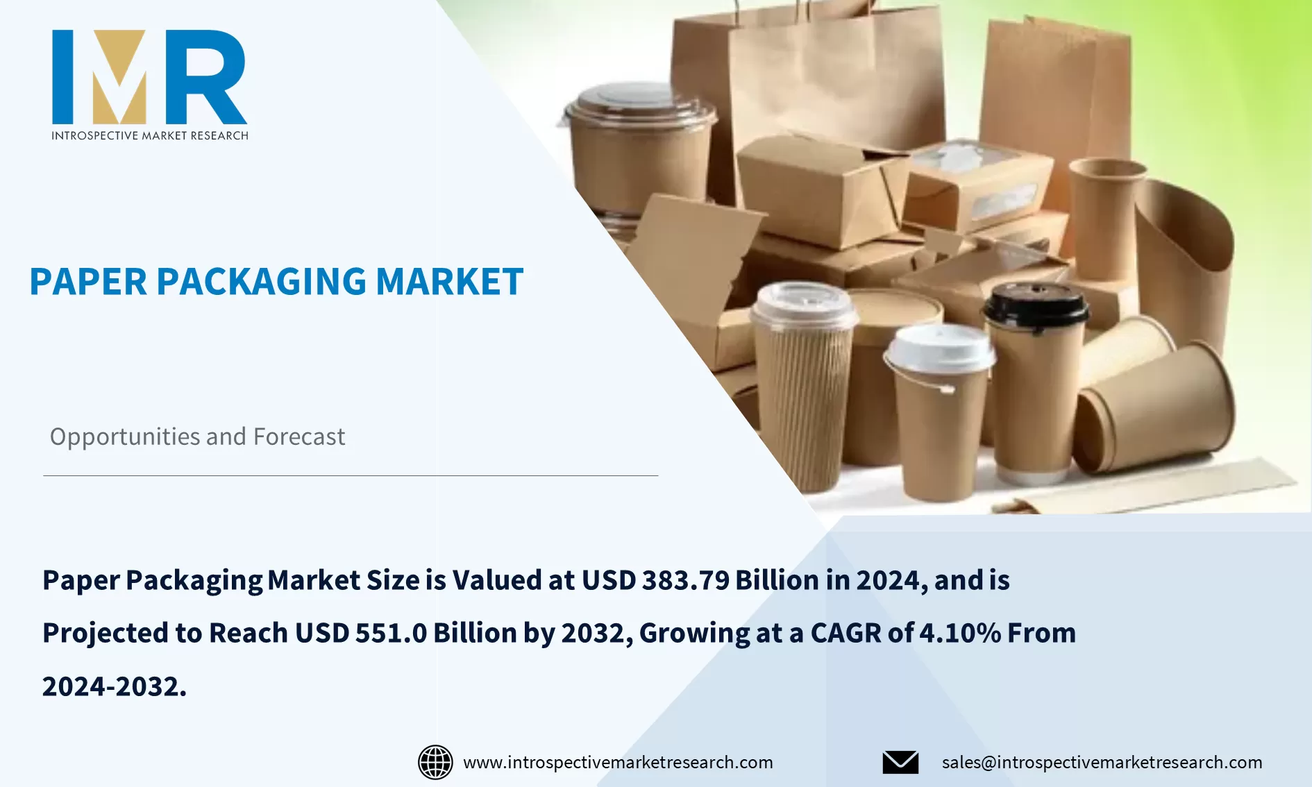 Paper Packaging Market To Reach USD 551.0 Billion by 2032