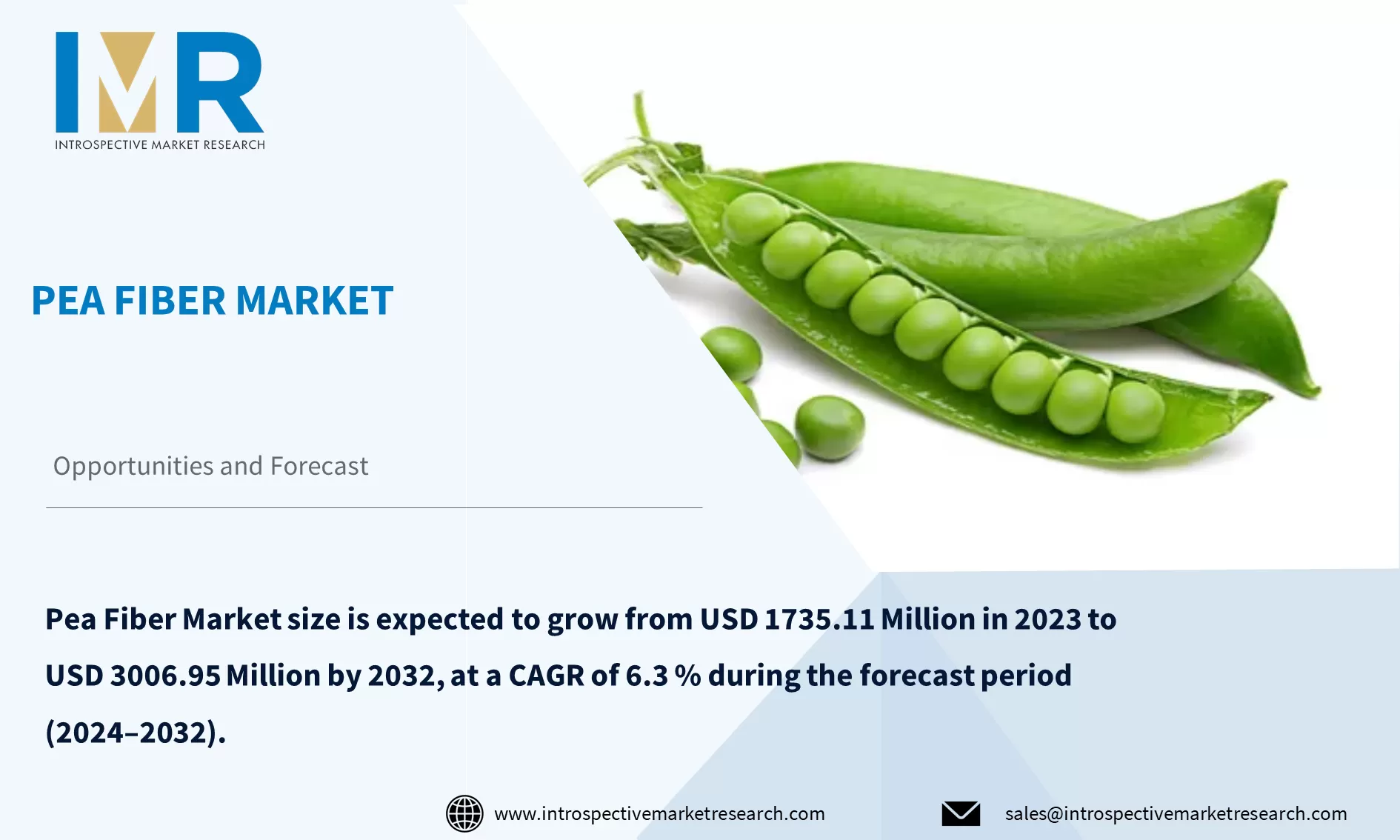 Pea Fiber Market To Reach USD 3006.95 Million By Year 2032