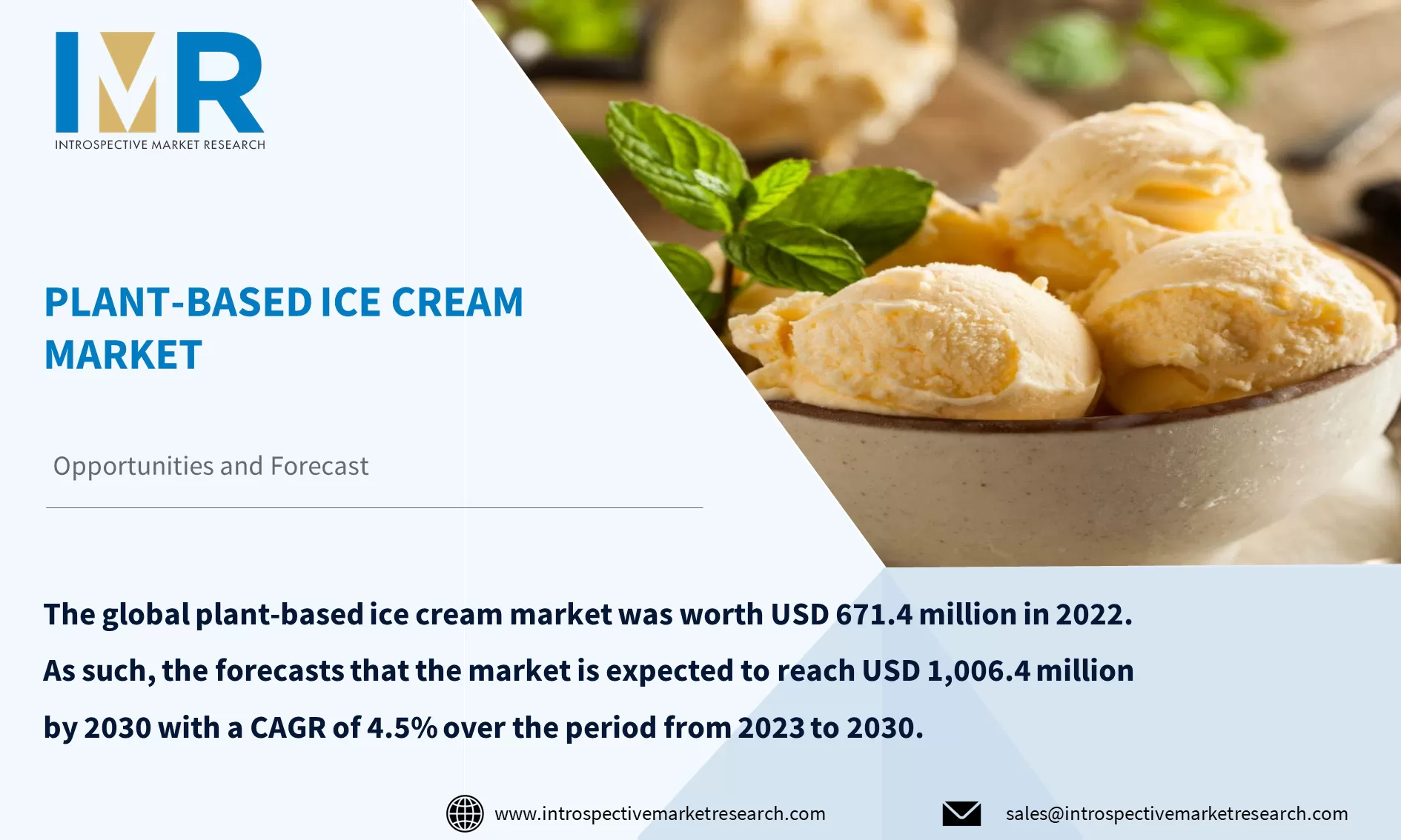 Plant-based Ice Creams Market To Reach USD 1,006.4 Million By Year 2030