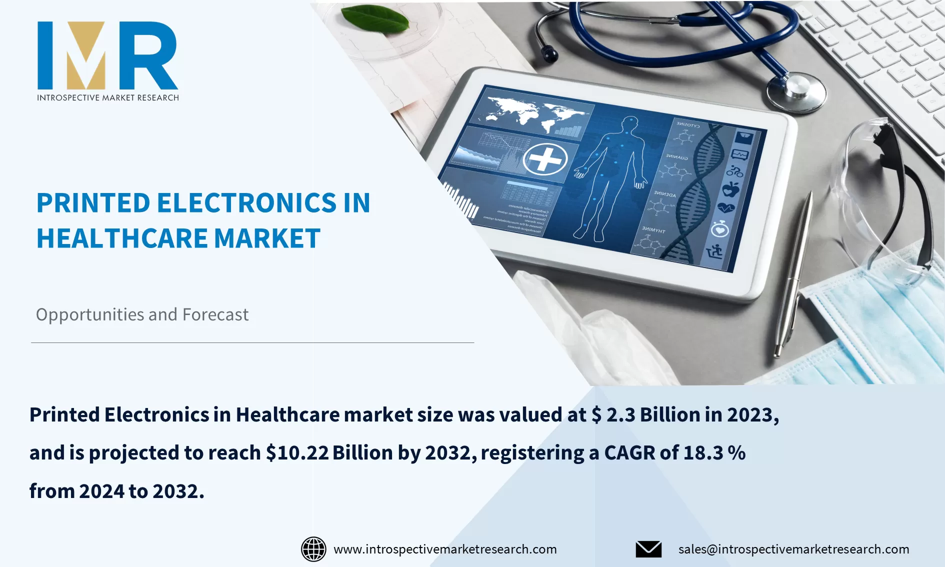 Printed Electronics in Healthcare Market To Reach USD 10.22 Billion by 2032