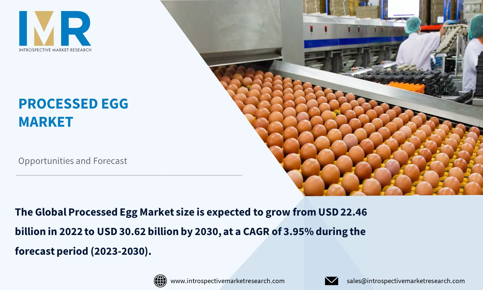 Processed Egg Market To Reach USD 30.62 billion by Year 2030