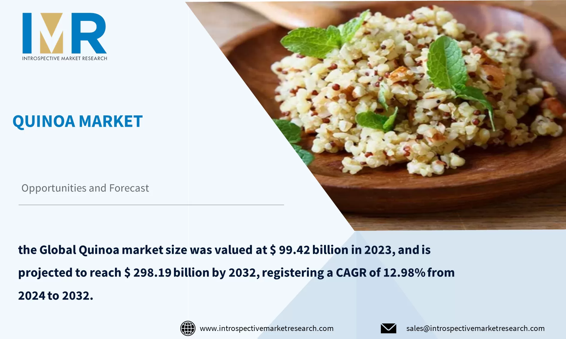 Quinoa Market To Reach USD 298.19 Billion by Year 2032