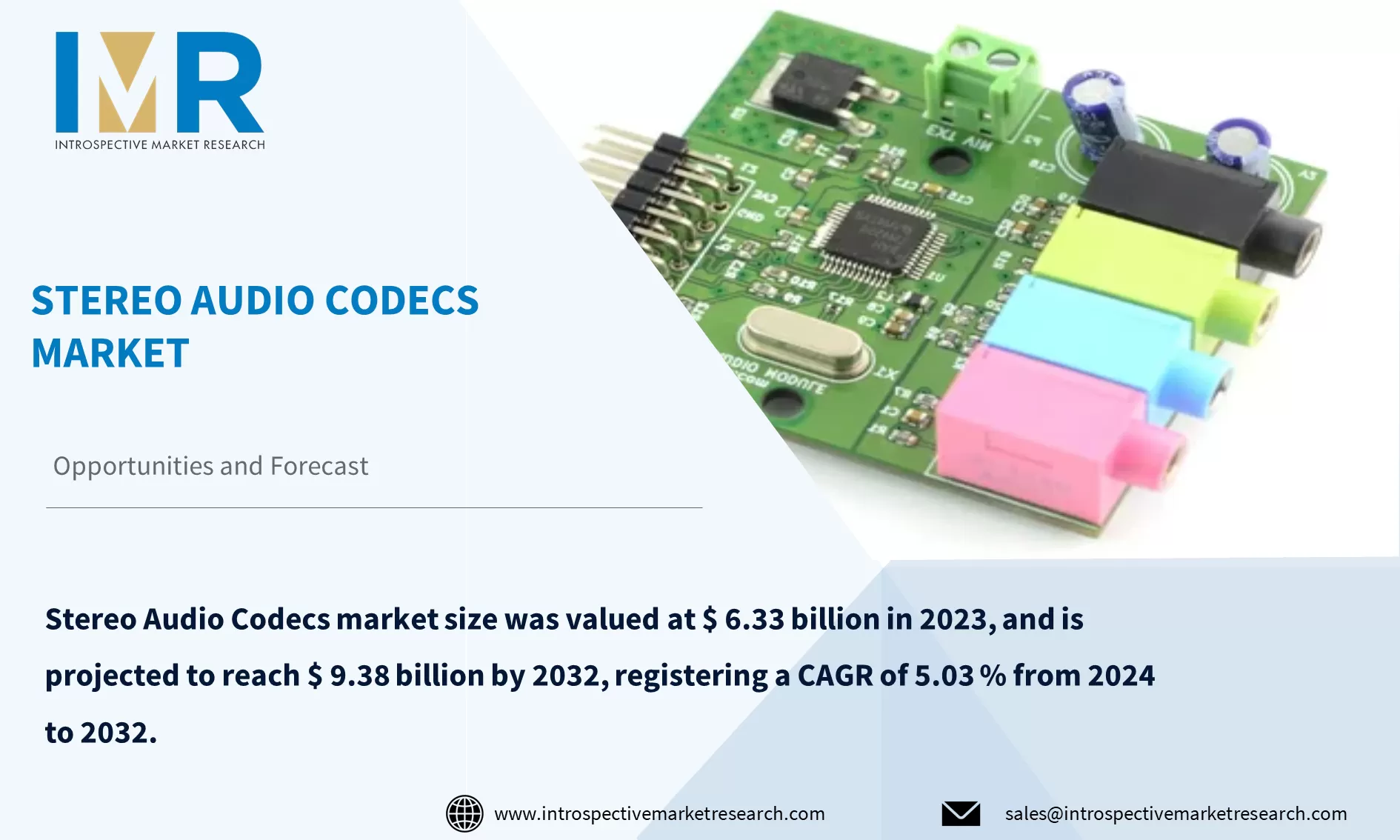 Stereo Audio Codecs Market To Reach USD 9.38 billion by 2032