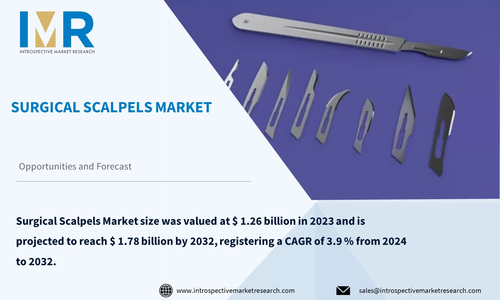 Surgical Scalpels Market To Reach USD 1.78 Billion By Year 2032