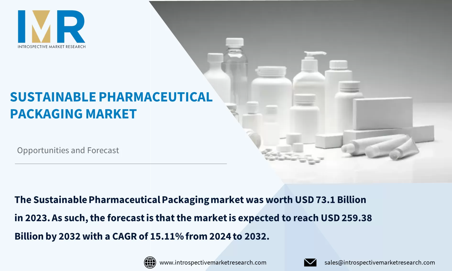 Sustainable Pharmaceutical Packaging Market To Reach USD 259.38 Billion By Year 2032