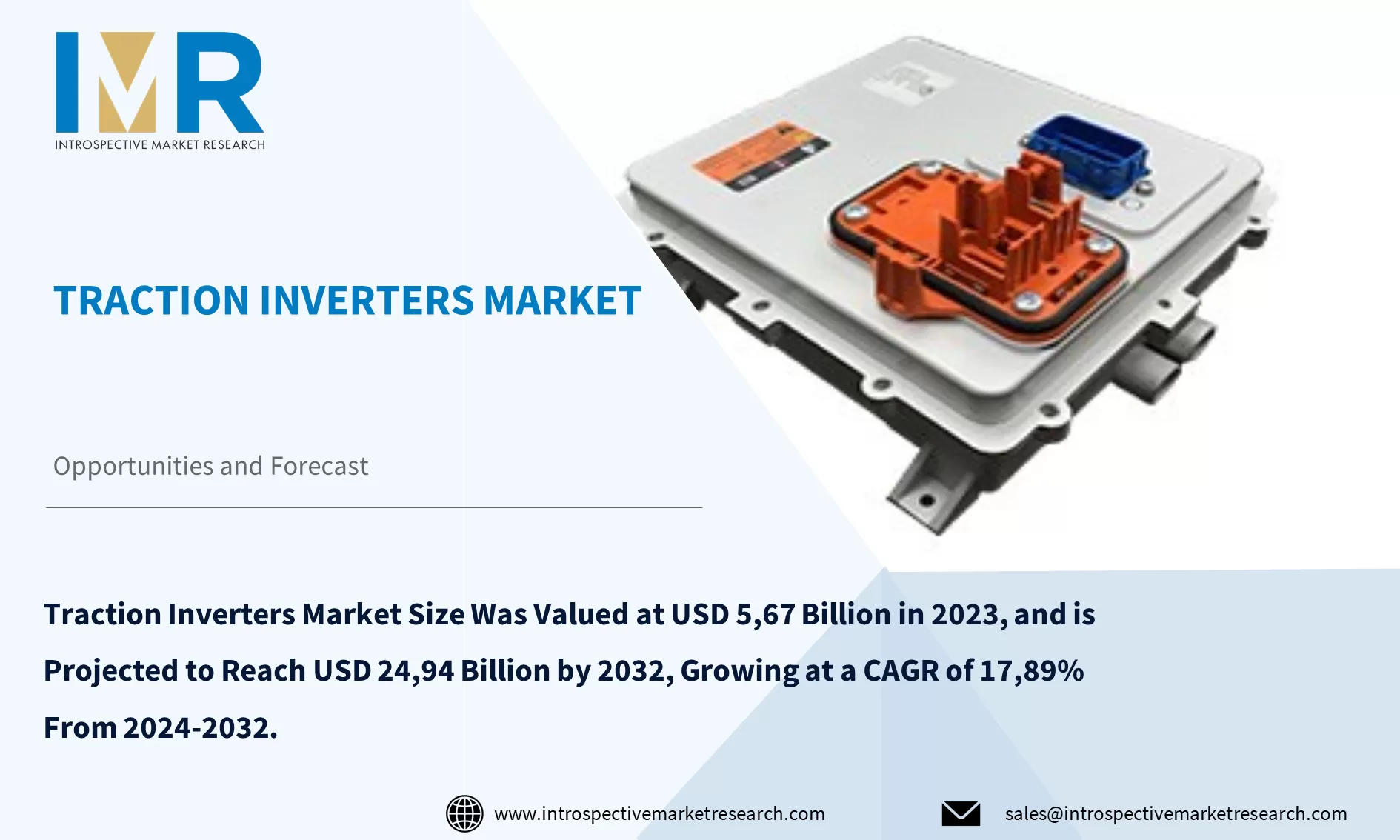 Traction Inverters Market To Reach USD 24.94 Billion by 2032